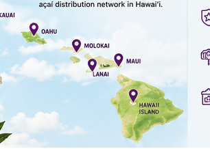 Map of Hawaii distribution coverage